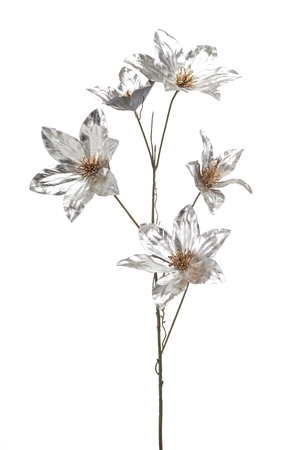 Clematis spray silver 77cm