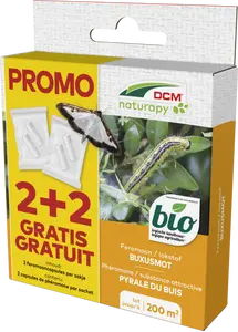 DCM Feromoon/Lokstof Buxusmot (Cydalima-Pheromone®) PROMO-pack 2 capsules + 2 gratis