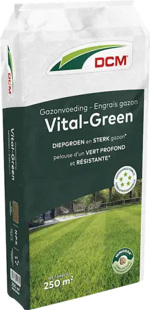 DCM Gazonvoeding Vital-Green 250 m² (10 kg)