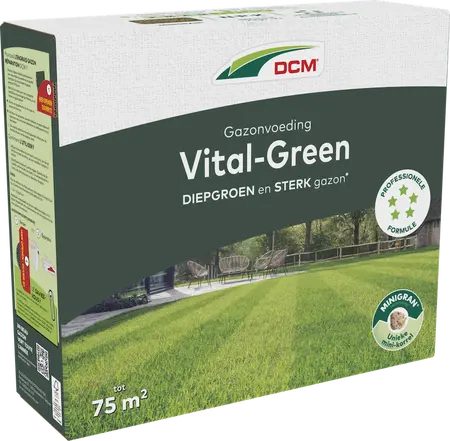DCM Gazonvoeding Vital-Green 75 m² (3 kg)