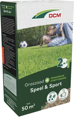 DCM Graszaad 2-in-1 Speel & Sport 50 m² (1 kg)