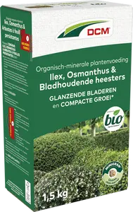 DCM Plantenvoeding Ilex, Osmanthus & Bladhoudende Heesters 1,5 kg