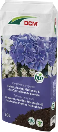 DCM Potgrond Heide, Azalea, Hortensia & alle Zuurminnende planten 30 L