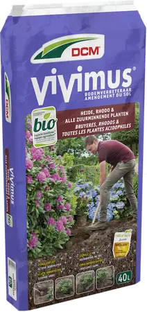 DCM Vivimus® Heide, Rhodo & alle Zuurminnende Planten 40 L | Bodemverbeteraar