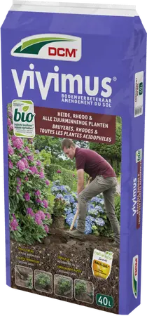 DCM Vivimus® Heide, Rhodo & alle Zuurminnende Planten 40 L | Bodemverbeteraar