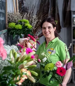Verse en zijden bloemen